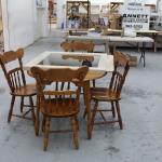 Wooden table & 4 Chairs 