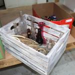 Wood Crate w/Bottles