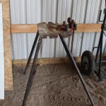 Lot 31- Ridged chain vise and stand 