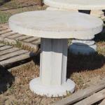 Concrete Pedestal Table 