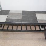 Steel and Tile Coffee Table 
