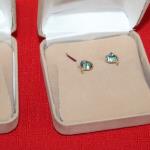 14k Yellow gold Moissanites (3.7ct)Earrings weight 1.08gr.