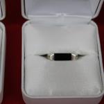 Silver Onyx Ring size 7