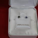 Sterling Silver Sapphire Earrings 