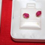 10K Ruby earrings 
