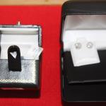 14k White Gold Diamond (1.6ct, 13, H-I)earrings weight 1.1g 