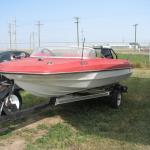 Motor boat and trailer 