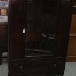 Antique Hardwood China Display Cabinet 