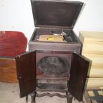 Antique Phonograph with 78's 