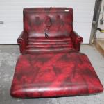 Red Leather Vibrating Lounge