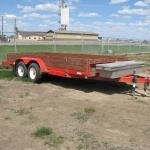 18' BH Flatbed equipment trailer 