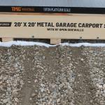 New TMG 20x20 Metal Garage Carport Shed 
