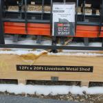New TMG 12' x 20' Livestock Metal Shed 