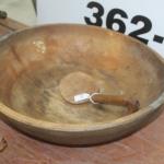 Wooden Bowl and Ladle  