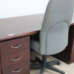 Double Pedestal Office Desk & Chair 