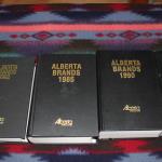 1982-1986-1990-1994 Alberta Brand Books 