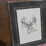 Pencil Sketch Buck by Jerry Daniels 
