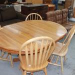 Oak Table and 4 Chairs 